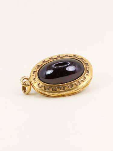 Pendentif Pendentif porte-photo en or jaune 18 carats aux grenats 58 Facettes 1236.1