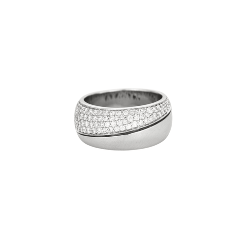Bague 54 Bague or blanc pavage diamants 58 Facettes 3131232