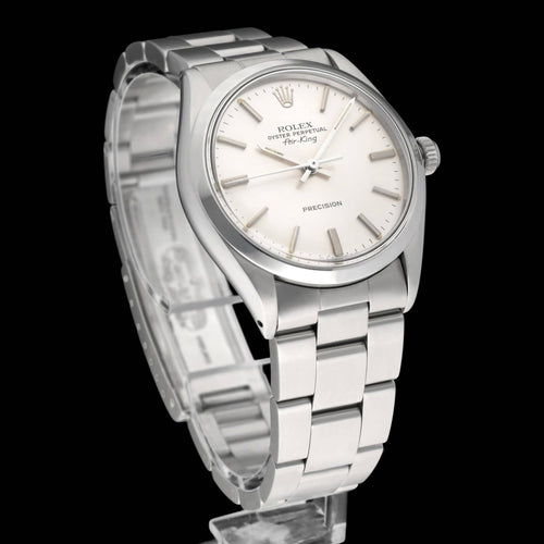 Rolex Air-King Precision klokke - Stålklokke ref. 5500 (1978) 34 mm 58 Facettes ROL/AIK/204