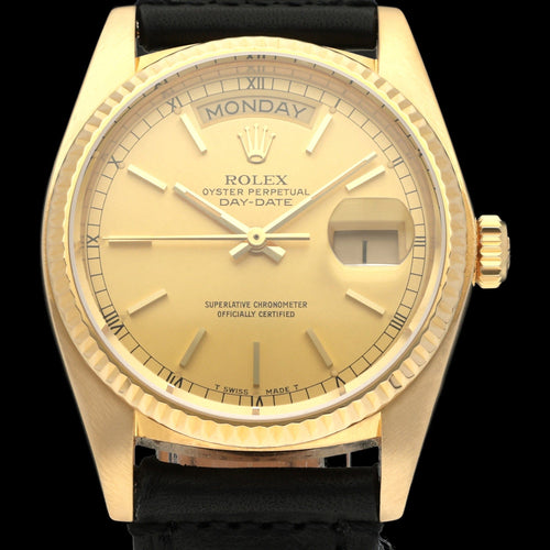 Rolex Day-Date 36 Watch - Automatic watch ref. 18038 in yellow gold (1983) 58 Facettes ROL/DDT/020