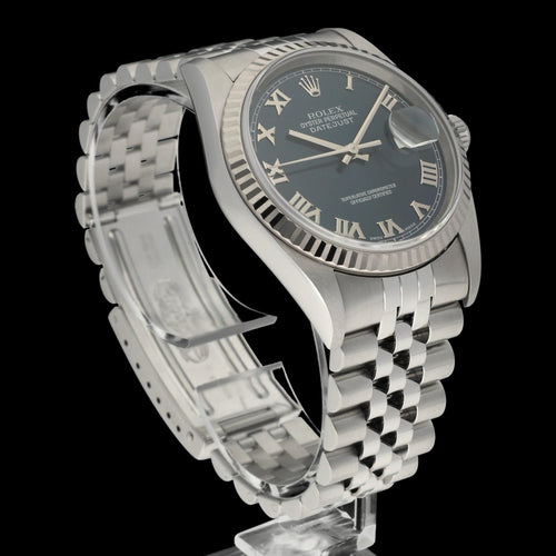 Hodinky Rolex Datejust 16234 - Automatické hodinky 36 mm z oceli (2003) 58 Facettes ROL/DJ1/1103