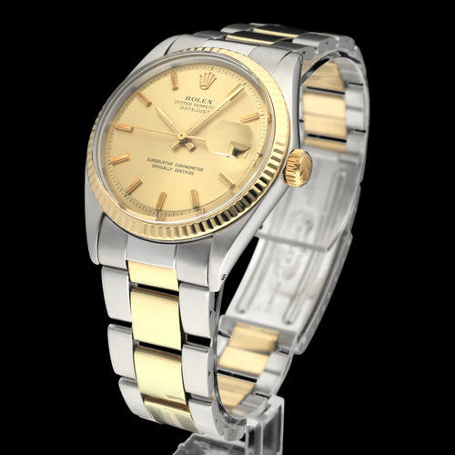 Rolex Datejust 1601 Watch (1972) - 36 mm gold and steel watch 58 Facettes ROL/DJ1/1147
