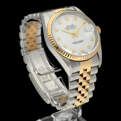 Montre Rolex Datejust - Montre 16233G 36 mm (2003), boîte et papiers 58 Facettes ROL/DJ1/1195