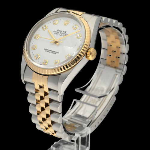 Montre Rolex Datejust - Montre 16233G 36 mm (2003), boîte et papiers 58 Facettes ROL/DJ1/1195