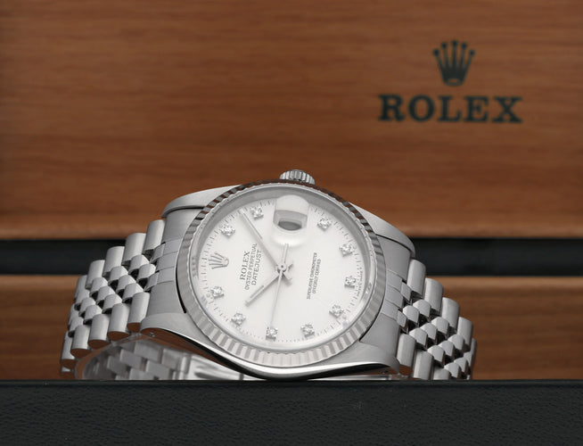 Montre Rolex Datejust - Montre automatique réf. 16234G 36 mm (1989) 58 Facettes ROL/DJ1/1206