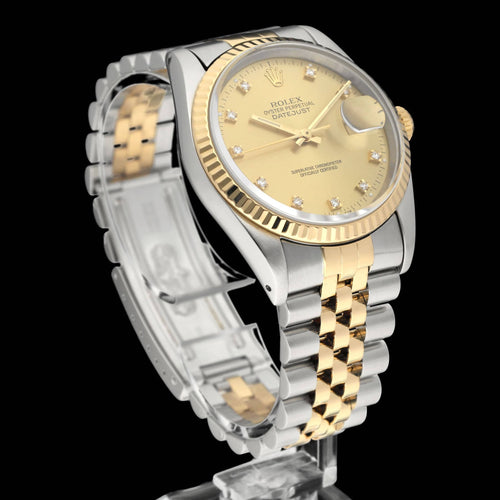 Rolex Datejust Watch - Watch 16233G (1991) 36 mm gold and steel 58 Facettes ROL/DJ1/1221