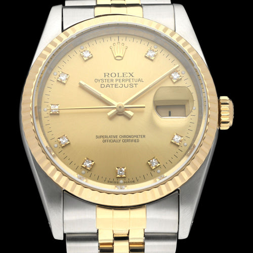 Rolex Datejust Watch - Watch 16233G (1991) 36 mm gold and steel 58 Facettes ROL/DJ1/1221