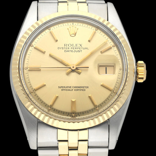 Montre Rolex Datejust 1601 (1973) - Montre automatique 36 mm en or et acier 58 Facettes ROL/DJ1/1286