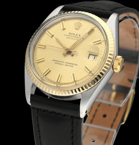 Montre Rolex Datejust 1601 - Montre automatique 36 mm or/acier (1973) 58 Facettes ROL/DJ1/1302
