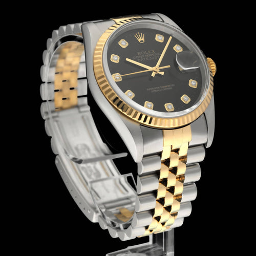 Montre Rolex Datejust - Montre 16233G 36 mm en acier et or (2000) 58 Facettes ROL/DJ1/1312
