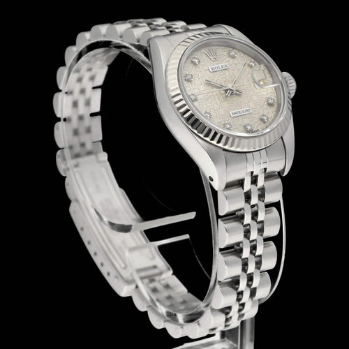 Rolex Lady-Datejust 69174G ur - Dameur 26 mm, 1993 58 Facettes ROL/LDJ/490