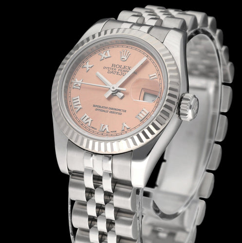 Orologio Rolex Lady-Datejust 179174 - Orologio automatico da donna 26 mm acciaio, scatola e documenti 58 Facettes ROL/LDJ/535