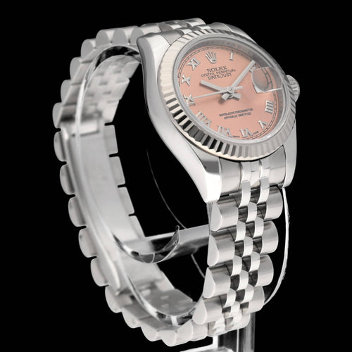 Orologio Rolex Lady-Datejust 179174 - Orologio automatico da donna 26 mm acciaio, scatola e documenti 58 Facettes ROL/LDJ/535