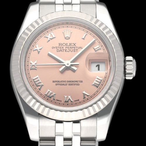 Orologio Rolex Lady-Datejust 179174 - Orologio automatico da donna 26 mm acciaio, scatola e documenti 58 Facettes ROL/LDJ/535