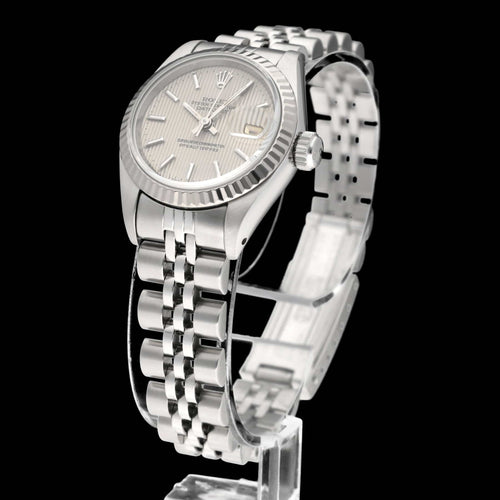 Orologio Rolex Lady-Datejust - Orologio da donna rif. 69174 quadrante Tapestry (1990) 58 Facettes ROL/LDJ/567
