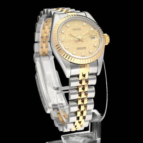 Montre Rolex Lady-Datejust 69173G - Montre dame Holicon Dial 26 mm, boîte et papiers (1995) 58 Facettes ROL/LDJ/579