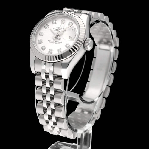 Montre Rolex Lady-Datejust - Montre femme réf. 179174G 26 mm, boîte et papiers (2010) 58 Facettes ROL/LDJ/592