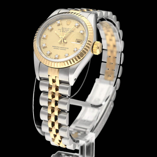 Rolex Lady-Datejust 69173G Uhr - Zweifarbige automatische Damenuhr 26 mm 58 Facettes ROL/LDJ/593