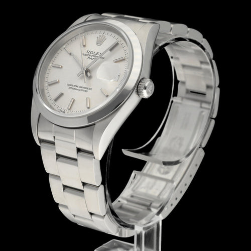 Ceas Rolex Oyster Perpetual Date - Ceas automat ref. 15200 oțel 34 mm (1999) 58 Facettes ROL/OPD/251