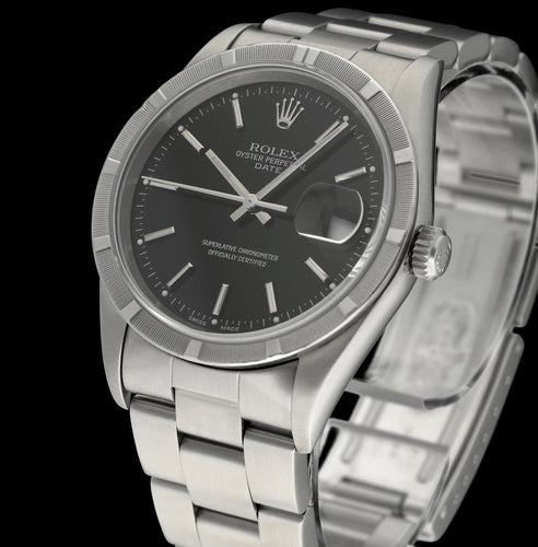 Rolex Oyster Perpetual Date 15210 sat - Čelični sat 34 mm (1999) 58 Facettes ROL/OPD/260