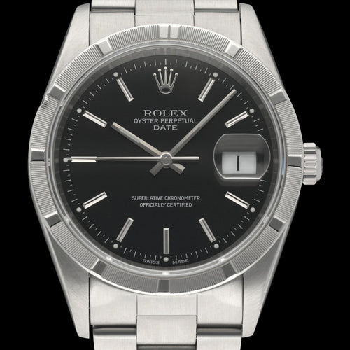 Rolex Oyster Perpetual Date 15210 sat - Čelični sat 34 mm (1999) 58 Facettes ROL/OPD/260