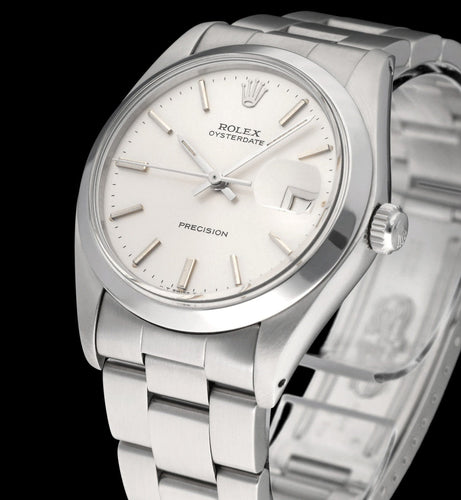 Reloj Rolex Oyster Precision - Reloj de acero ref. 6694 (1982) 34 mm 58 Facettes ROL/OPR/173