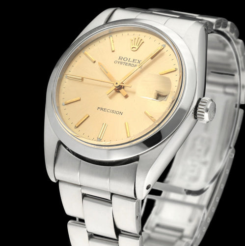 Montre Rolex Oyster Precision - Montre 6694 34 mm en acier (1969) 58 Facettes ROL/OPR/187