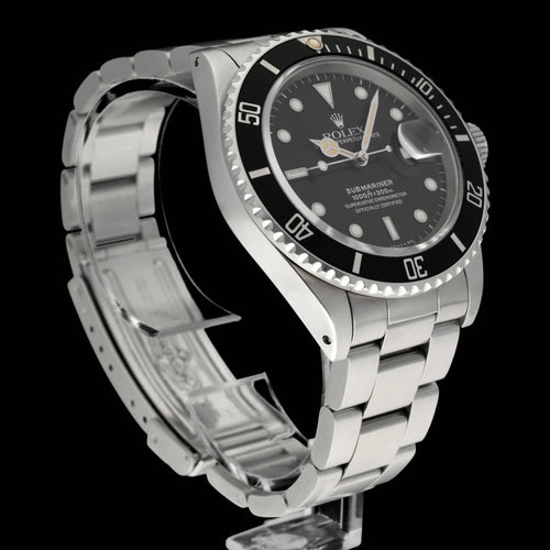 Rolex Submariner Date Saat - Çelik saat ref. 168000 (1987) 40 mm 58 Facettes ROL/SUB/045