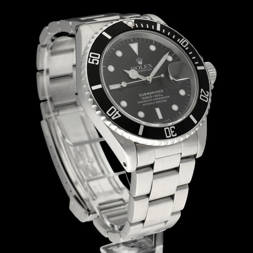 Montre Rolex Submariner Date 16610 - Montre automatique en acier (1991) 58 Facettes ROL/SUB/046