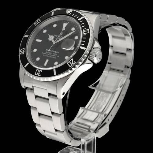Montre Rolex Submariner Date 16610 - Montre automatique en acier (1991) 58 Facettes ROL/SUB/046