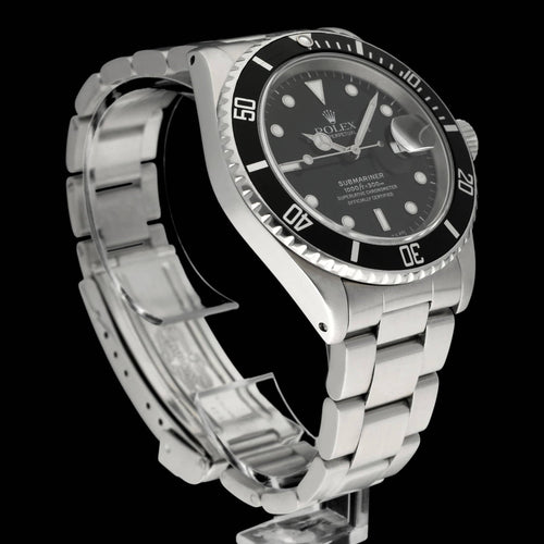 Montre Rolex Submariner Date 16610 - Montre automatique en acier (1991) 58 Facettes ROL/SUB/046