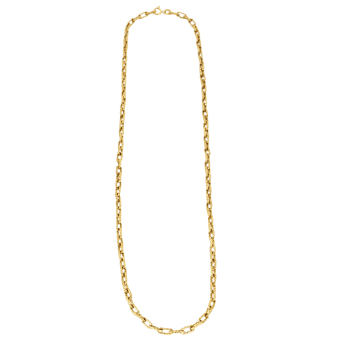 Collier Collier or jaune maille forçat torsadée 58 Facettes LP528