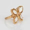 Bague 53.5 Bague papillon opale vintage des années 70 en or jaune 58 Facettes G12468