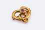Broche Oro Giallo Broche serpent en or jaune 18 kt avec rubis et diamants 58 Facettes spl59