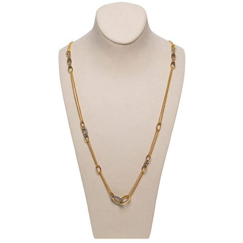 Collier Pomellato Catene - Sautoir en or rose 18 carats et diamants blancs 58 Facettes 2.19211