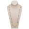Collier Van Cleef & Arpels Alhambra - Sautoir 20 motifs en or jaune, turquoise et diamants 58 Facettes 2.19203