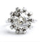 Bague Bague en or blanc 18 ct avec diamant 2 ct taille vieille Europe 58 Facettes 7617