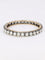 Bracelet Bracelet jonc vintage en or 14K et argent, diamants 12 ct 58 Facettes 1088