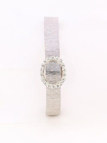 Montre André Col - Montre à secret en or blanc 18 carats et diamants 58 Facettes 1126.5