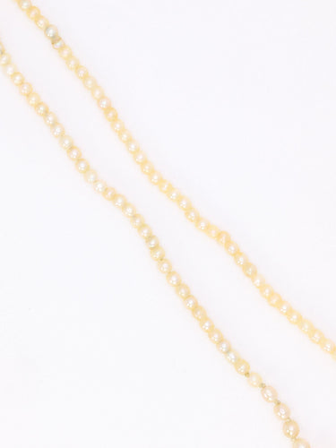 Collier Collier de perles fines en or jaune 18 carats et diamants taille rose 58 Facettes 507
