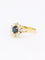 Bague 52.5 Bague marguerite vintage en or jaune 18k, saphir et diamants 58 Facettes 1CA0000011/1