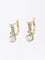 Boucles d'oreilles Dormeuses anciennes - Boucles d’oreilles en or jaune 18 carats et diamants 58 Facettes 1130.6