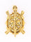 Broche Broche tortue en or jaune 18 carats, émeraudes et rubis 58 Facettes 1170.2