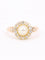 Bague 53 Bague marguerite ancienne en or rose 18 carats, perle et diamants 58 Facettes 1174.5
