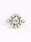 Bague 51.5 Bague marguerite en or blanc 18 carats et diamants 1,10 ct 58 Facettes 1CA0000065/1