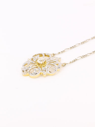 Collier Belle Époque - Collier en or blanc et jaune avec diamants taille ancienne 58 Facettes 1CA0000004/1 BIS