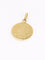 Pendentif Médaille ancienne - Vierge de profil en or jaune 18k 58 Facettes 1182.2