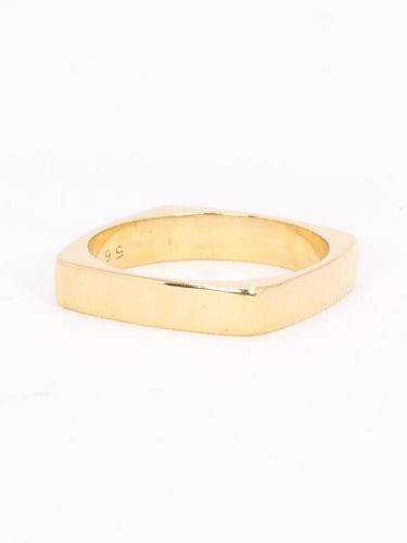 Bague 56 Dinh Van x Pierre Cardin - Bague carrée en or jaune 18k 58 Facettes 1176.2