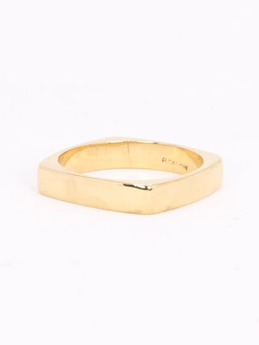 Bague 56 Dinh Van x Pierre Cardin - Bague carrée en or jaune 18k 58 Facettes 1176.2