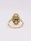 Bague 54 Bague Art Nouveau en or jaune 18k, émeraude et diamants 58 Facettes 1042.2